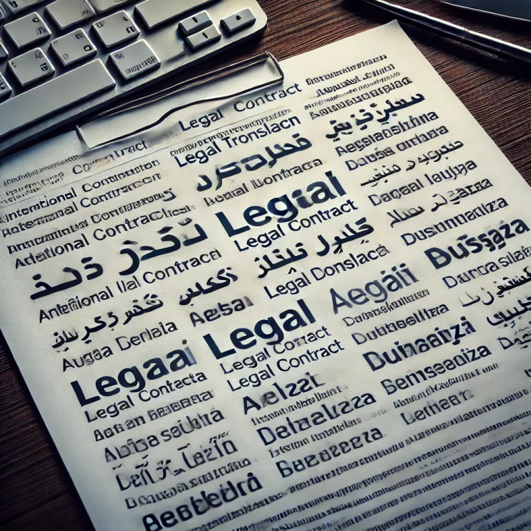 Multi-language legal contract