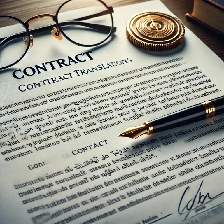 Professional contract translation services